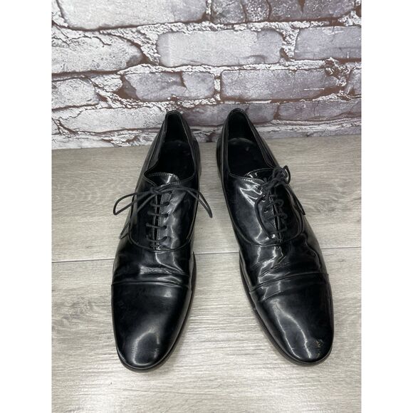 Rolando Sturlini Black Patent Leather Derby Tuxedo Dress Shoes Men’s 45EU/12M US main image 16